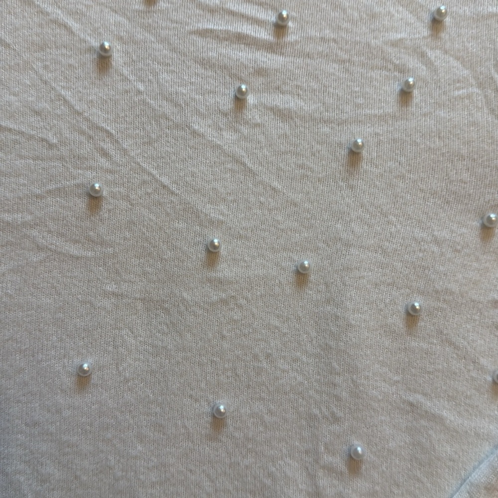 Zara Soft Touch Sweater With Faux Pearls - Picture 7 of 8